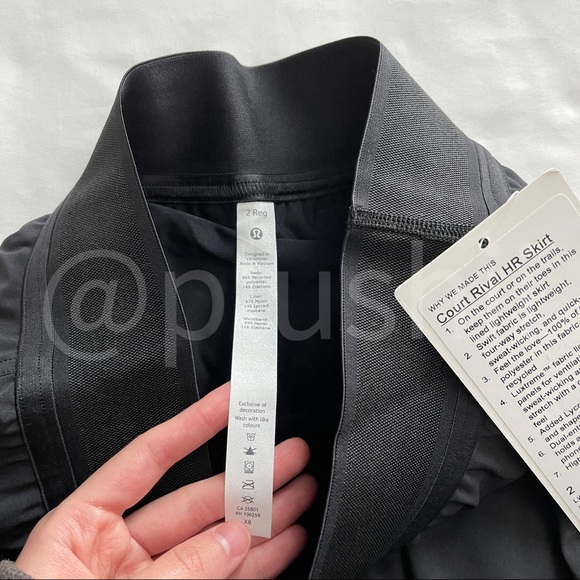 NWT Lululemon *Regular* Court Rival HR Skirt Size 0 & Size 2 - Picture 7 of 8